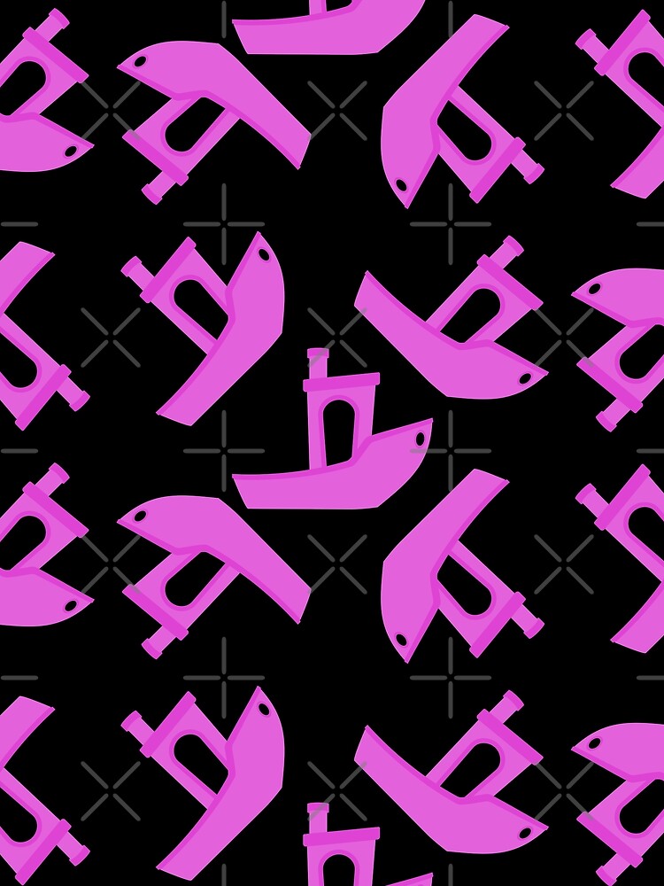 3D Printing Benchy Professional Boat Builder - Pink by BRU Design