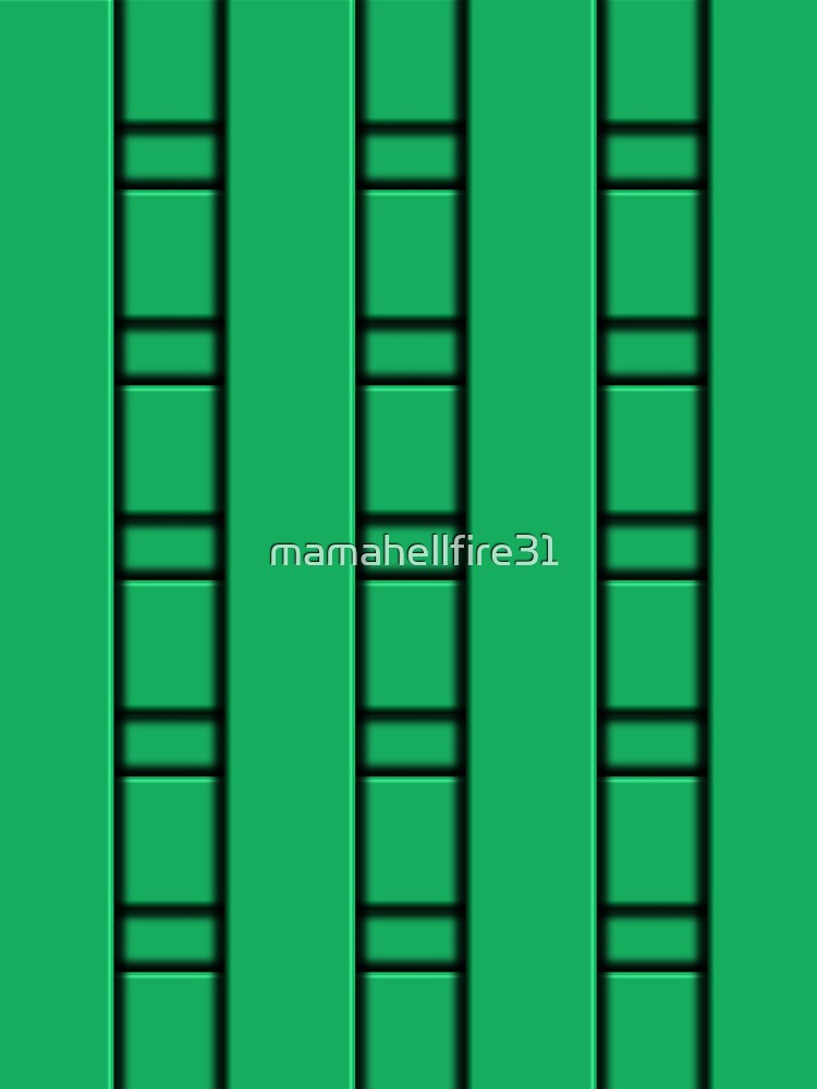 3D Green Geometric Abstract Pattern by mamahellfire31