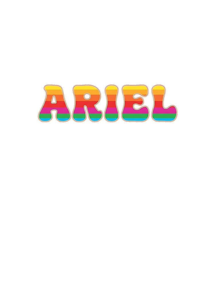 ❤️ Ariel Personalized Name Wavy Retro Shirt, Coffee Mug, Sticker Gift by HelixPedia