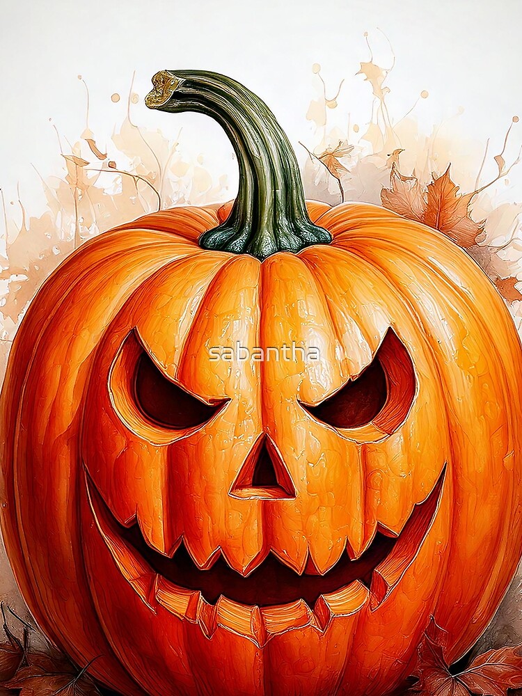 Pumpito - Pumpkin Watercolor (4/16) by sabantha