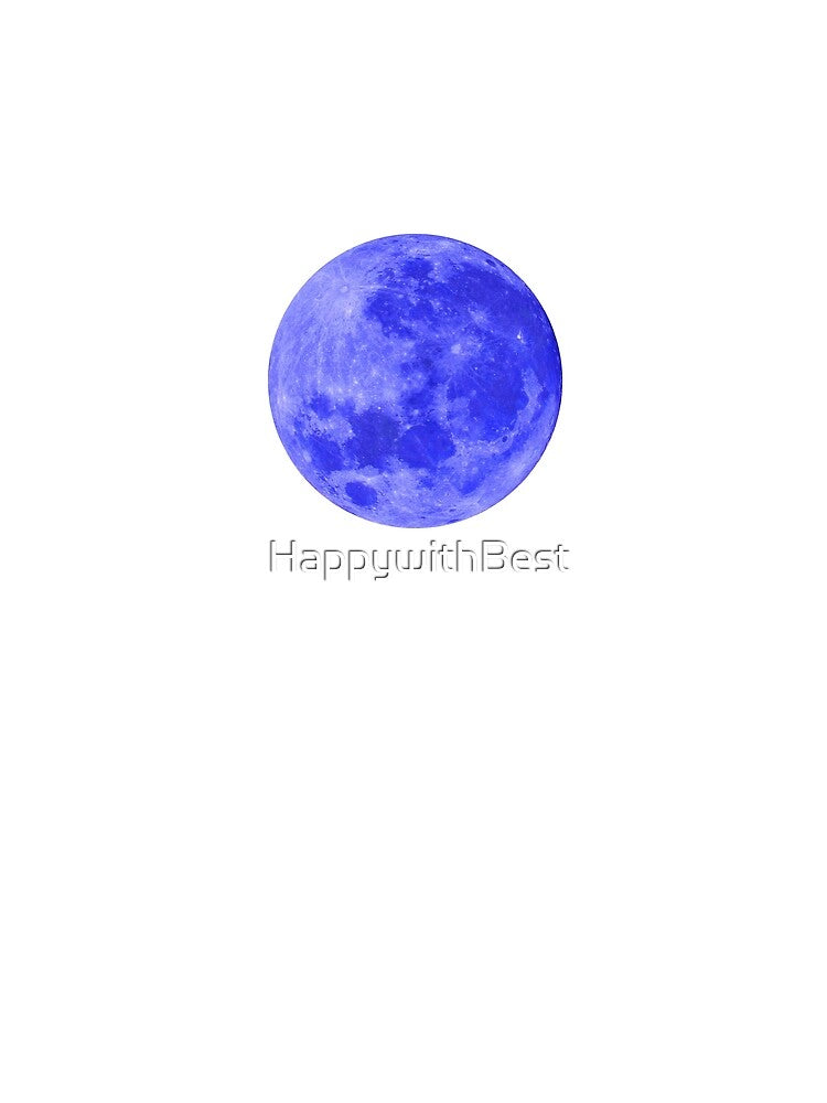 Blue full moon lunar night by HappywithBest