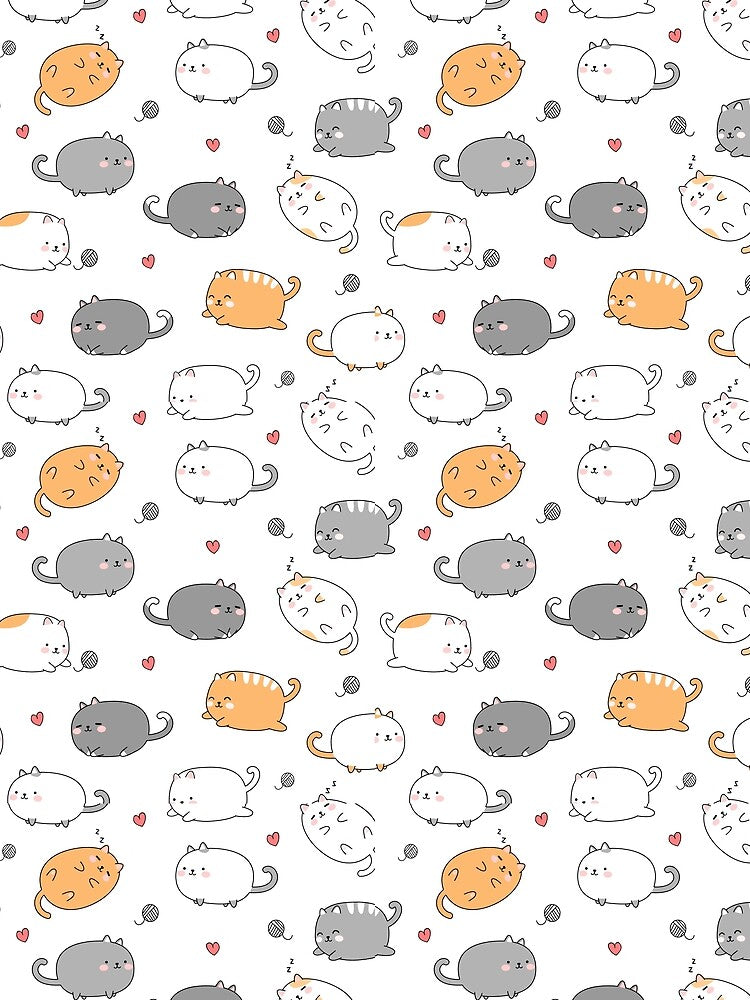 Cute Fat Cats AOP by VirtualFaries