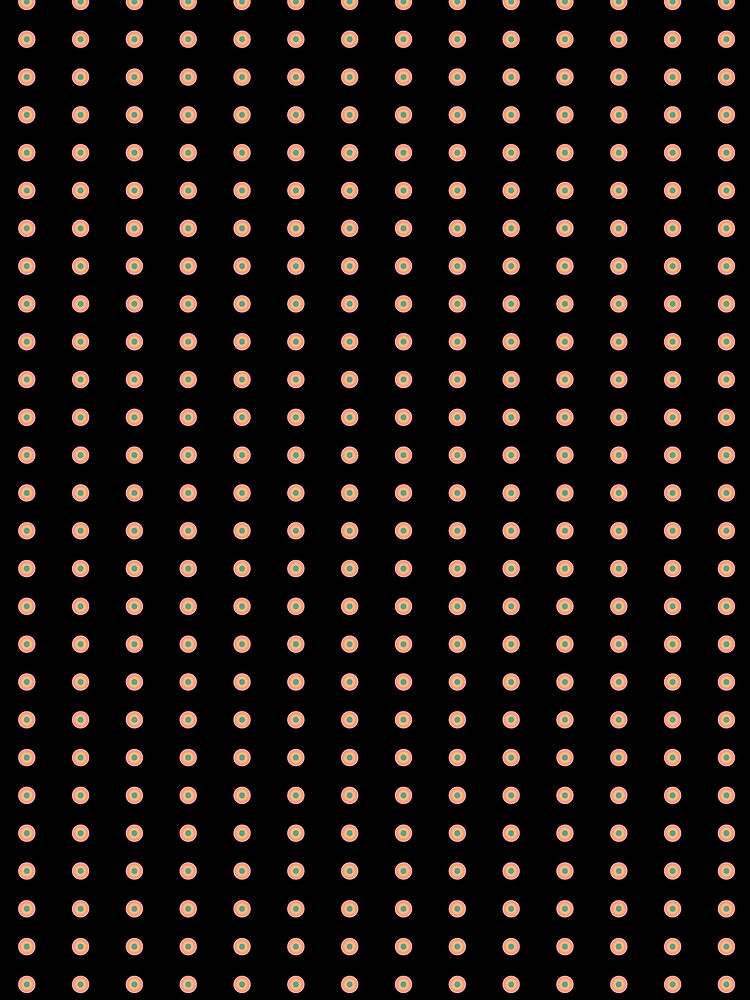 Mediterranean Dots Simplified Coral and Black by PCaleDesigns Unisex