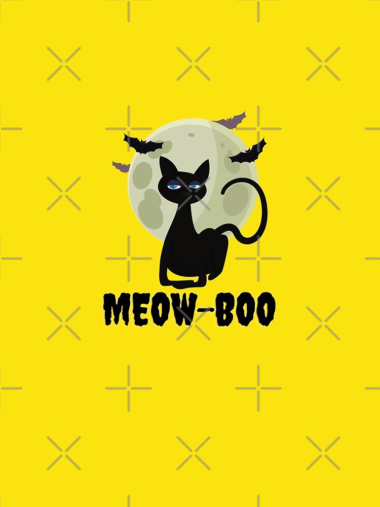 Funny Meow Boo Halloween cat  - Full Time Cat Mom by StarByAsem