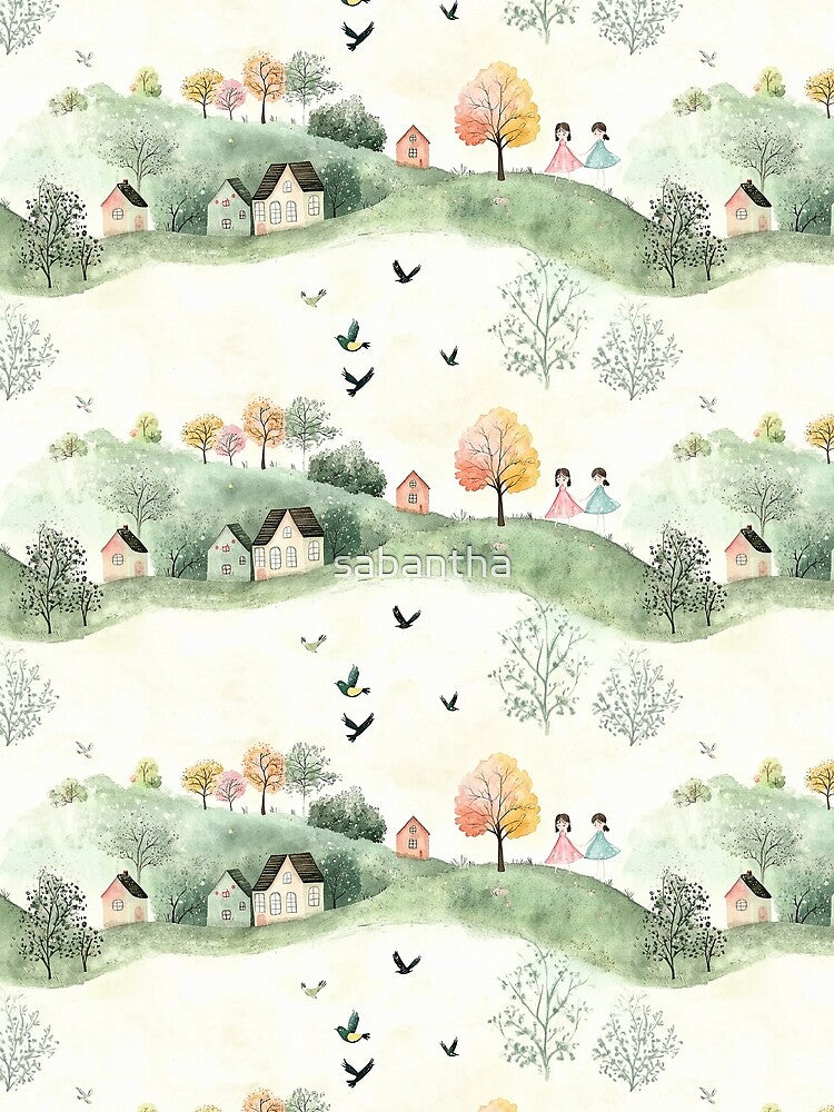 Sylvoria - Naive landscape pattern (1/8) by sabantha