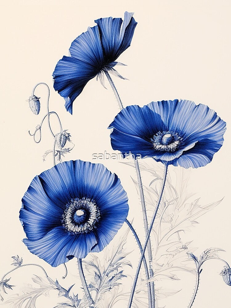 Blouvanda - Blue Poppies (3/4) by sabantha