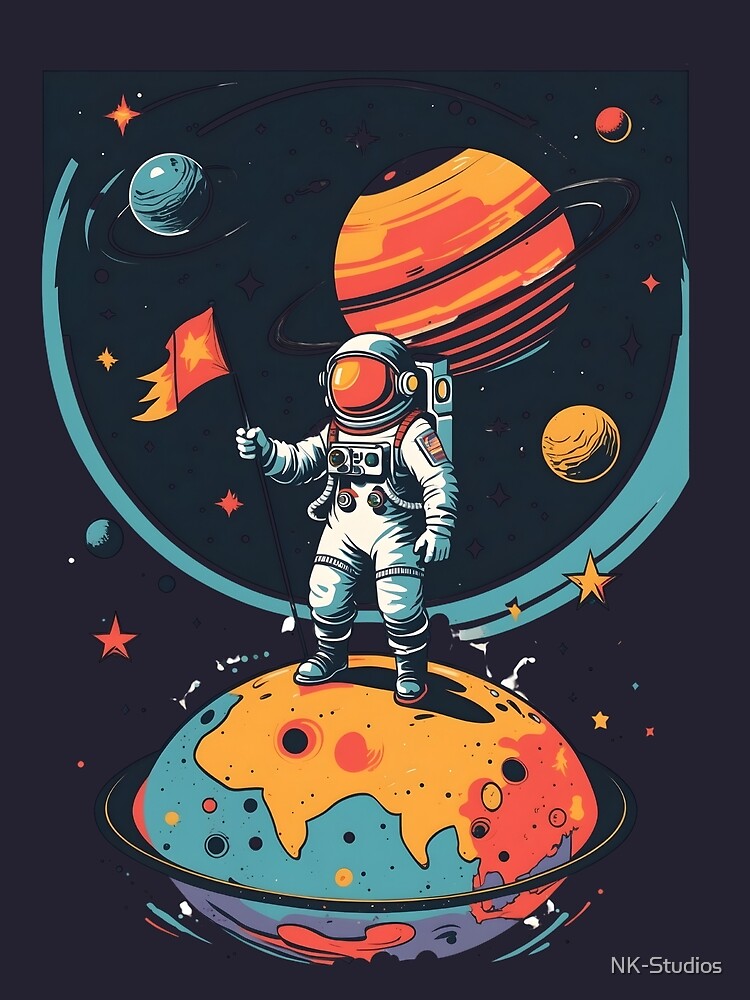 Cosmic Explorer 01 (Retro Style) by NK-Studios