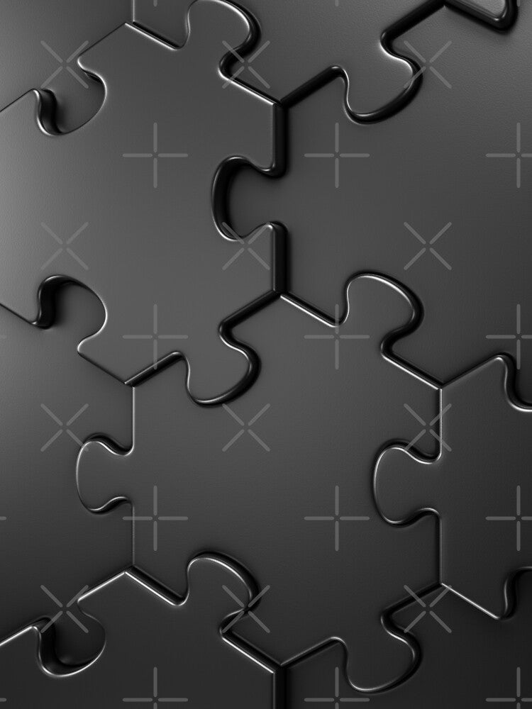 Black 3D jigsaw Puzzle by Abstractdiva
