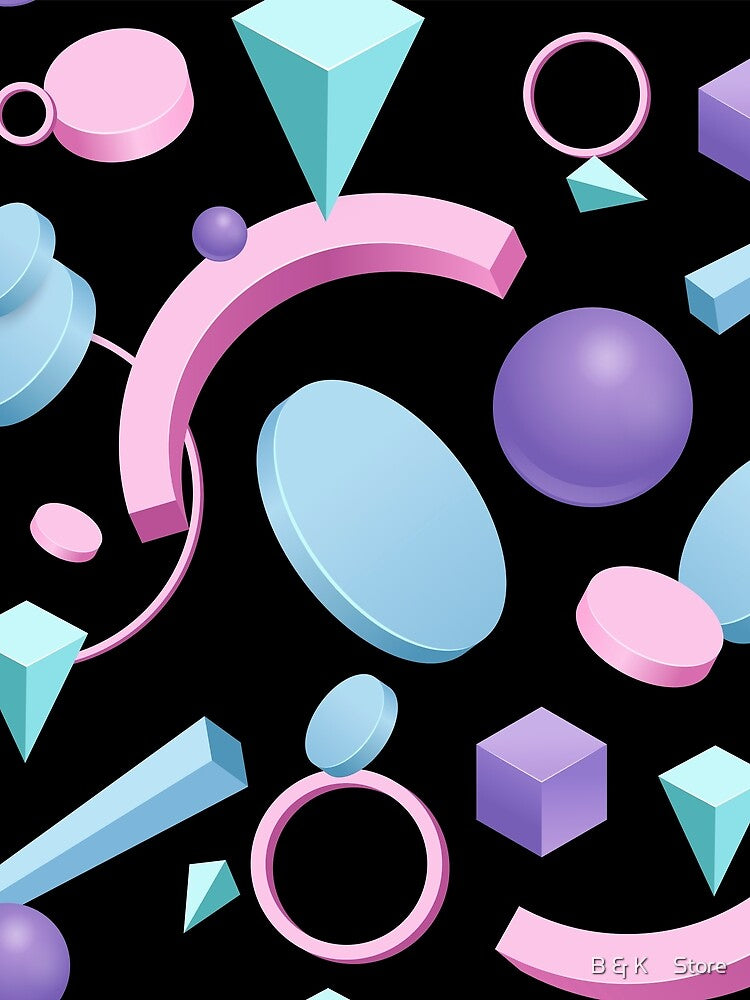3D Shapes Background 3 by B & K     Store
