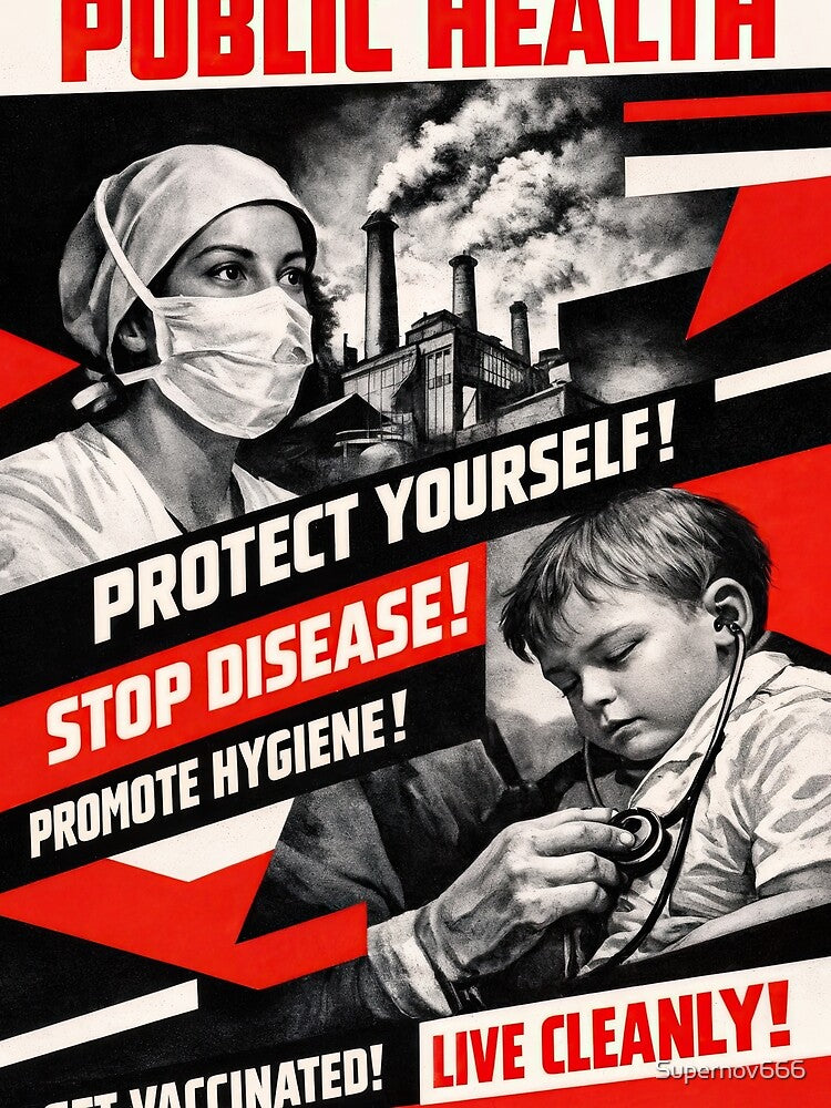 Public Health Propaganda Poster – Protect Yourself! by ForeverPrintsOK