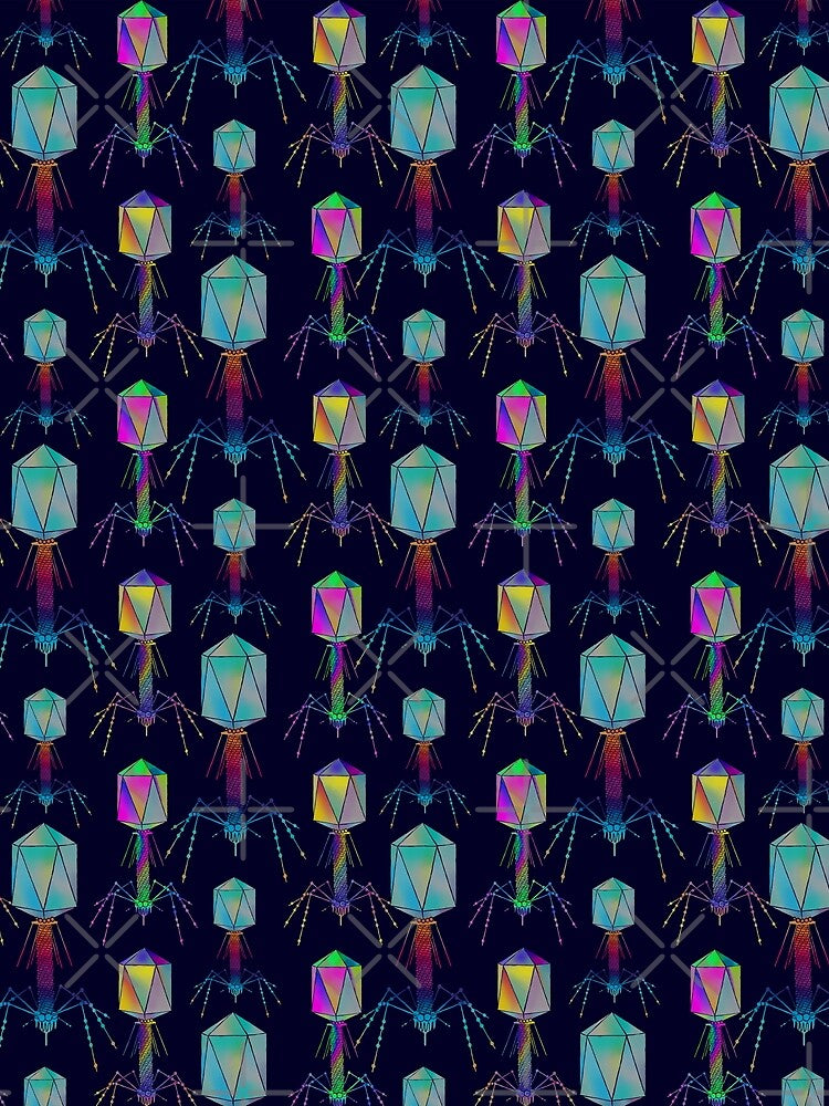 Bacteriophage T4 virus pattern by LifeScienceLot
