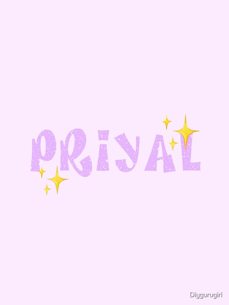 custom bratz font glitter name, priyal by Diygurugirl Unisex