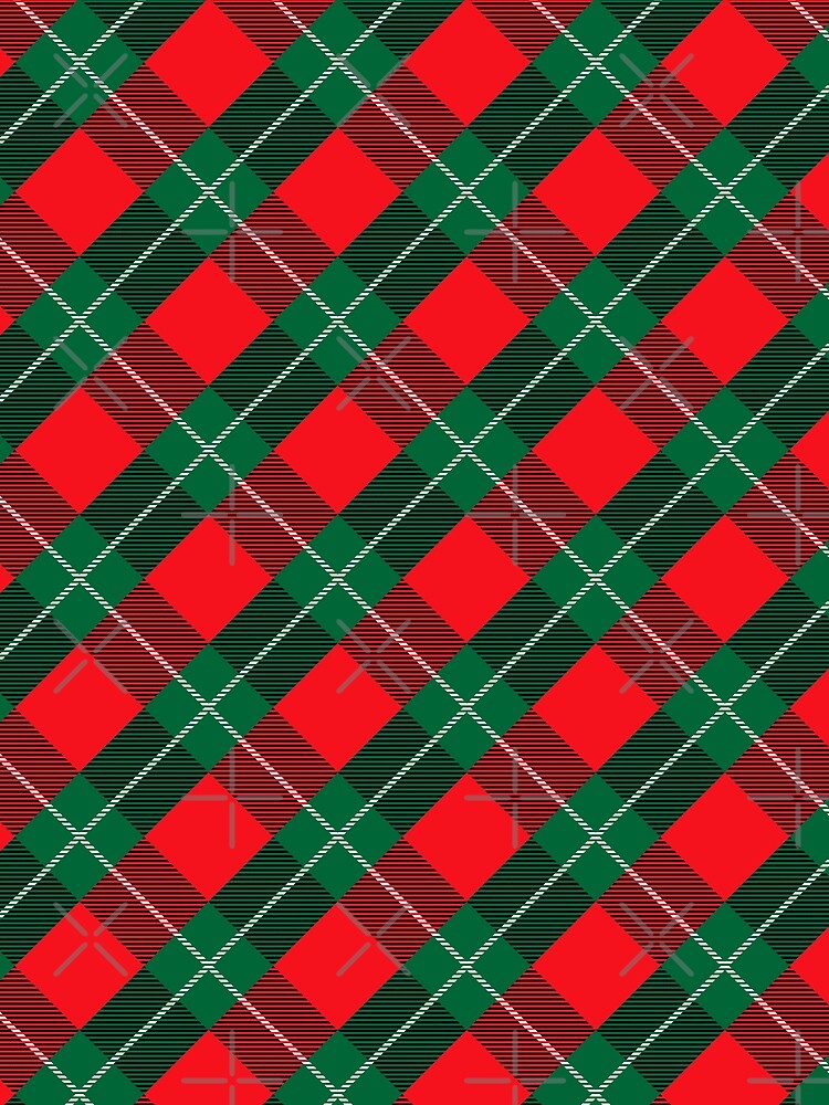 Buffalo Plaid Red Green Christmas Winter Pattern by ZiesMerch