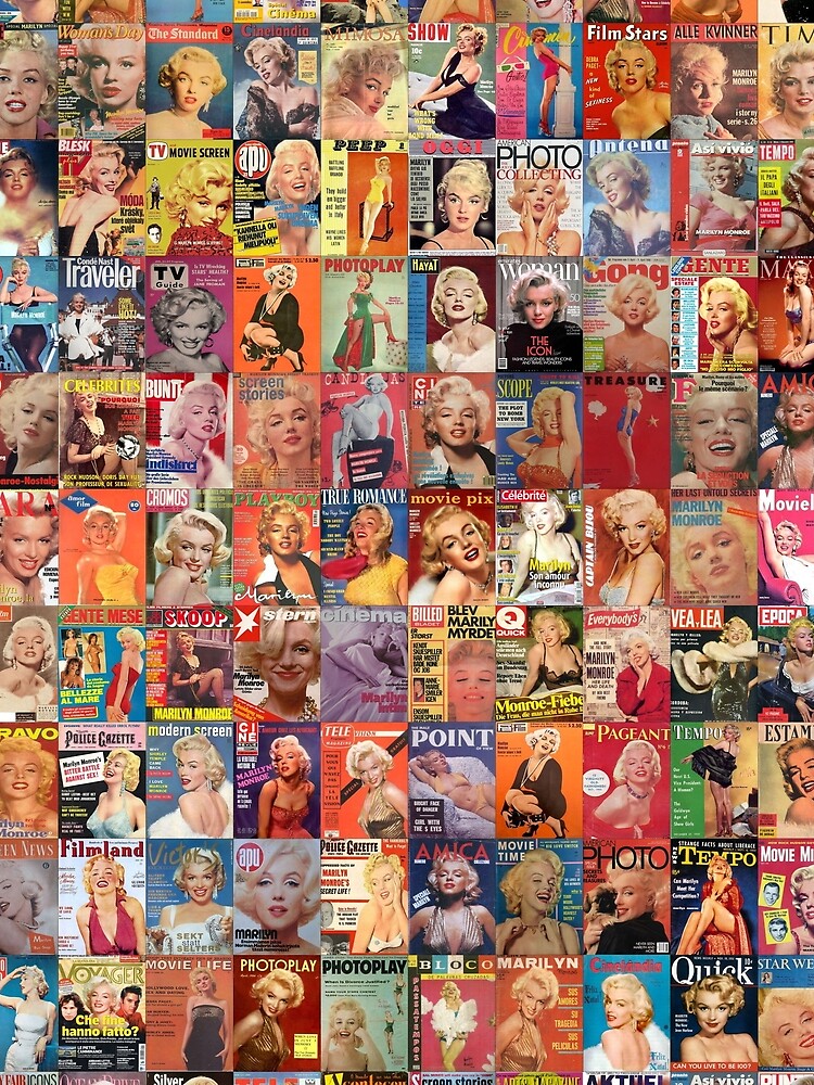 Marilyn Monroe Magazine Covers by Montage-Madness Unisex