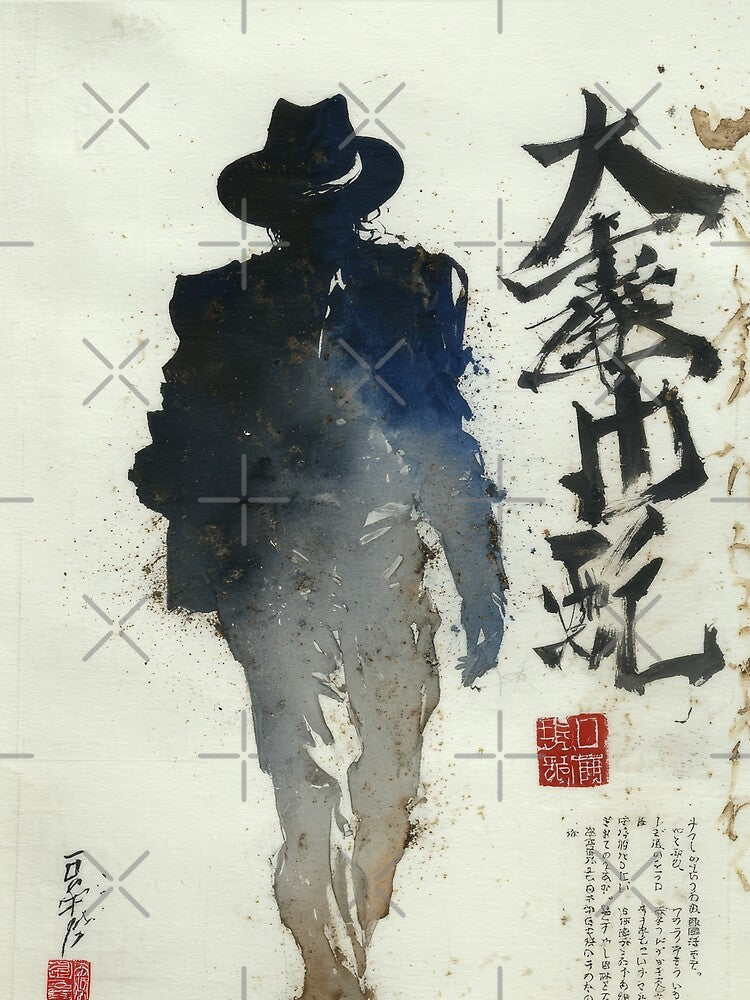 Smooth Criminal Sumi-e by AnimeArsenalPrints