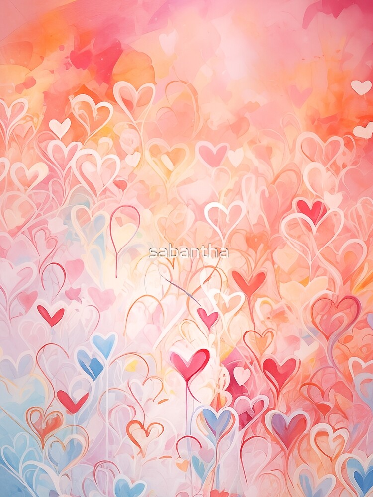 Heartalira - Watercolor chalk hearts (8/8) by sabantha