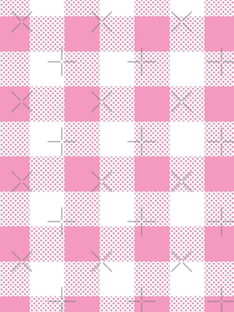 Pink & White Plaid Seamless Pattern by fotollissimo