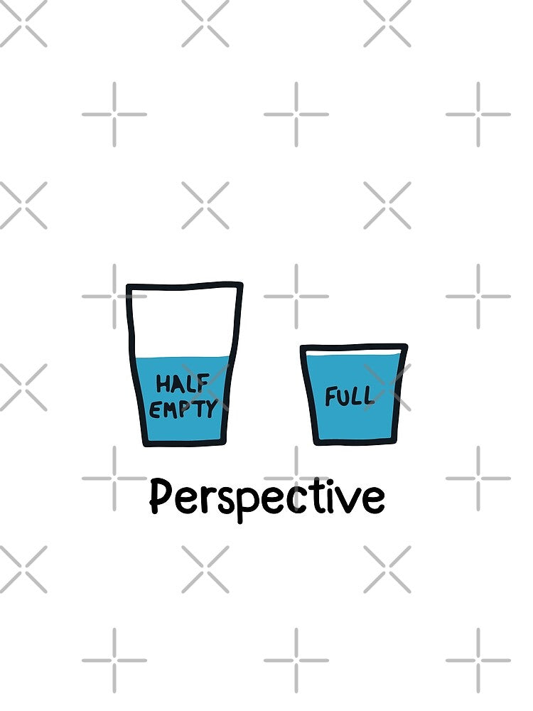 Its all about Perspective Half Empty Half full Glass Quotes by Obsesie