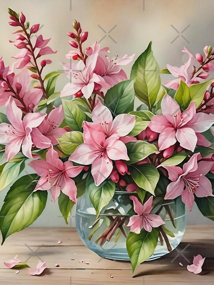 Weigela flowers vase by Ponted Unisex