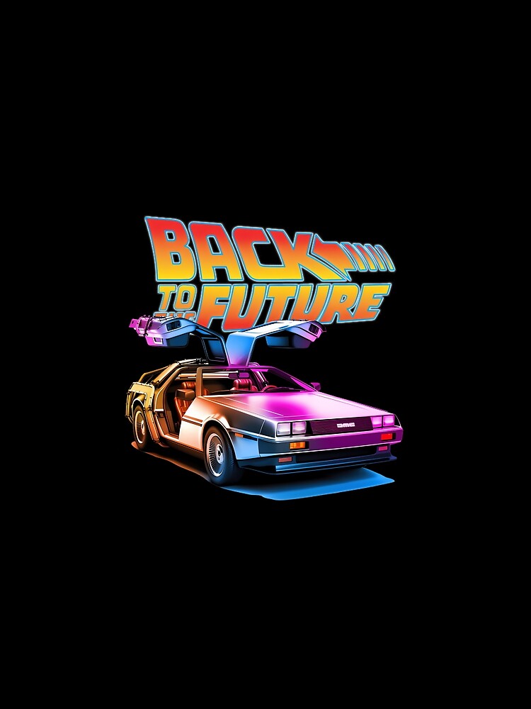 Delorean Back To The Future Synthwave Colors by Shay2368