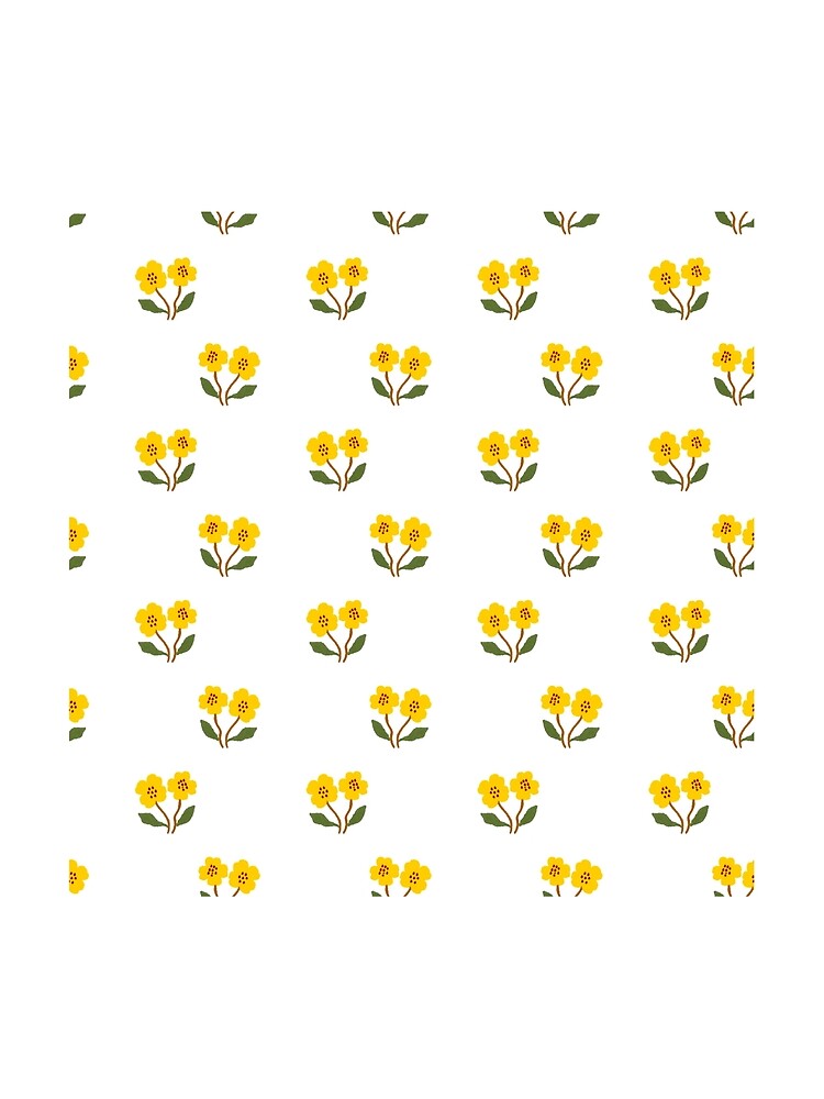 Yellow double floral by Choyiartstudio