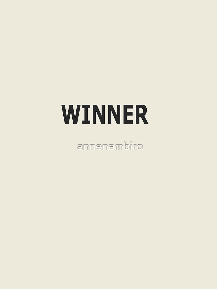 Winner in a competition by annenambiro
