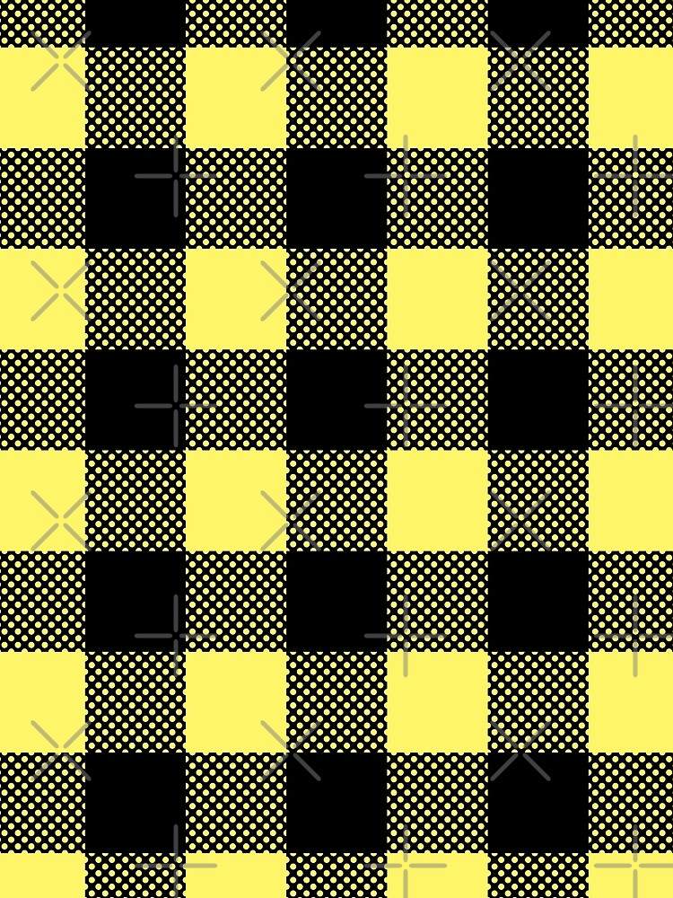 Yellow & Black Plaid Seamless Pattern by fotollissimo