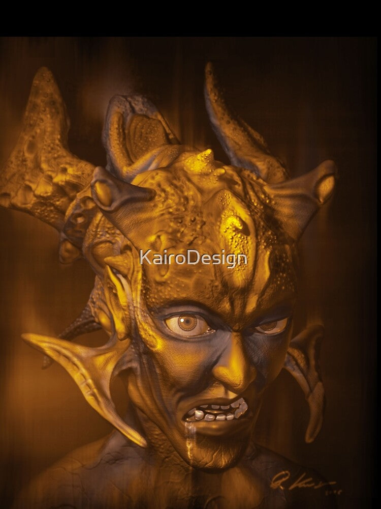 The Evil - Fantasy Alien 3D Illustration - yellow Version by KairoDesign