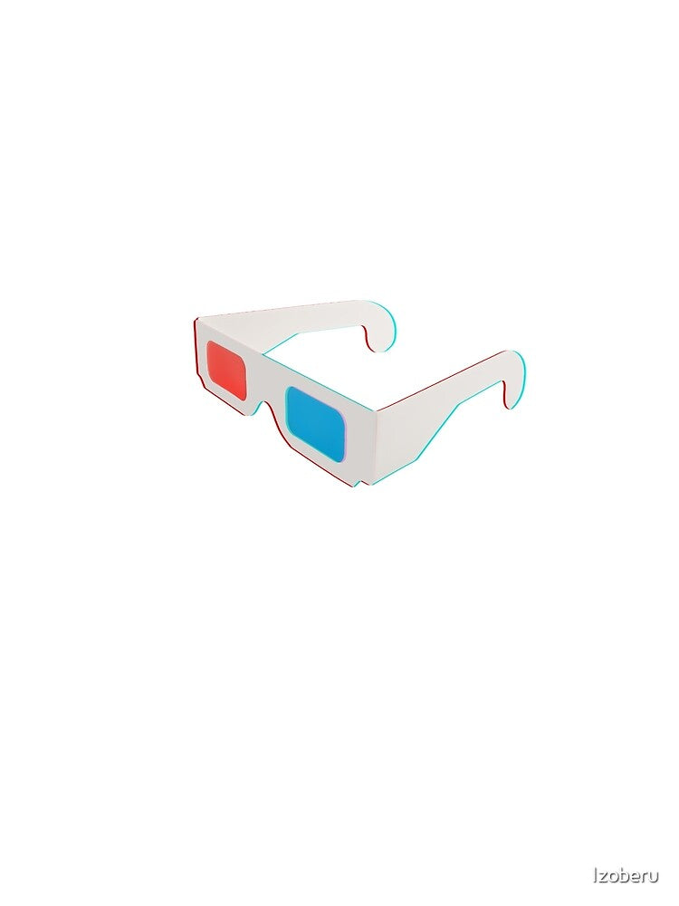 red blue anaglyph 3d glasses by Izoberu