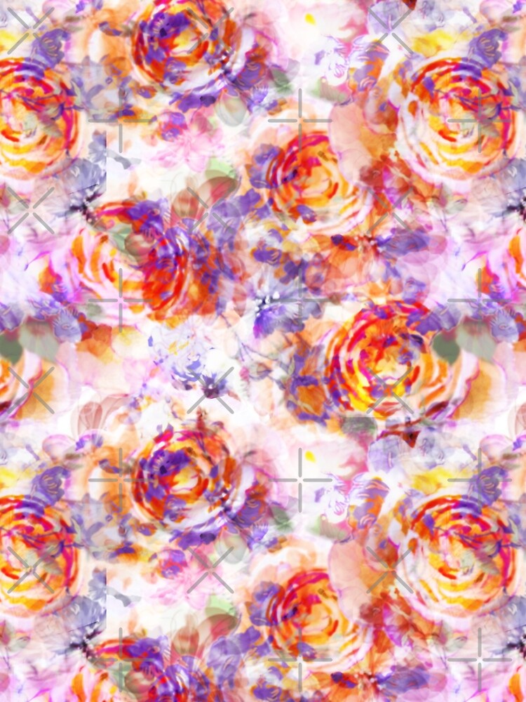 Pattern: Abstract Roses by ramanandr