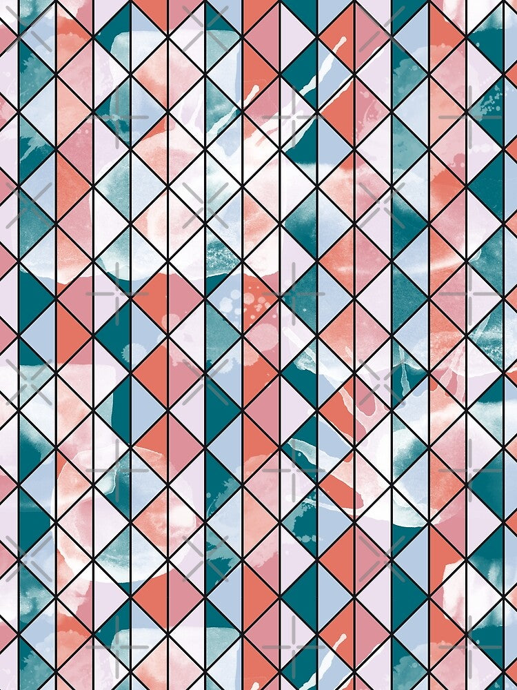 Stained Geometric Print by TapestryDesigns