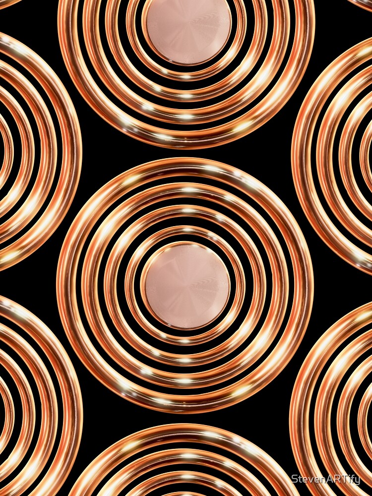 Golden Circles by StevenARTify Unisex