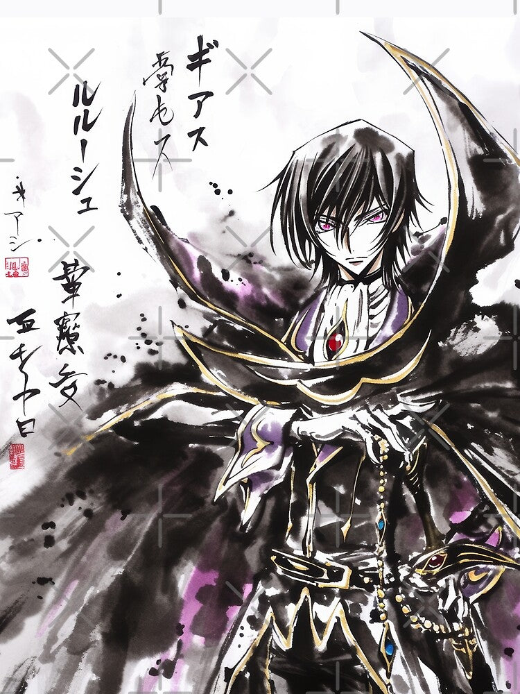 Lelouch Sumi-e by AnimeArsenalPrints
