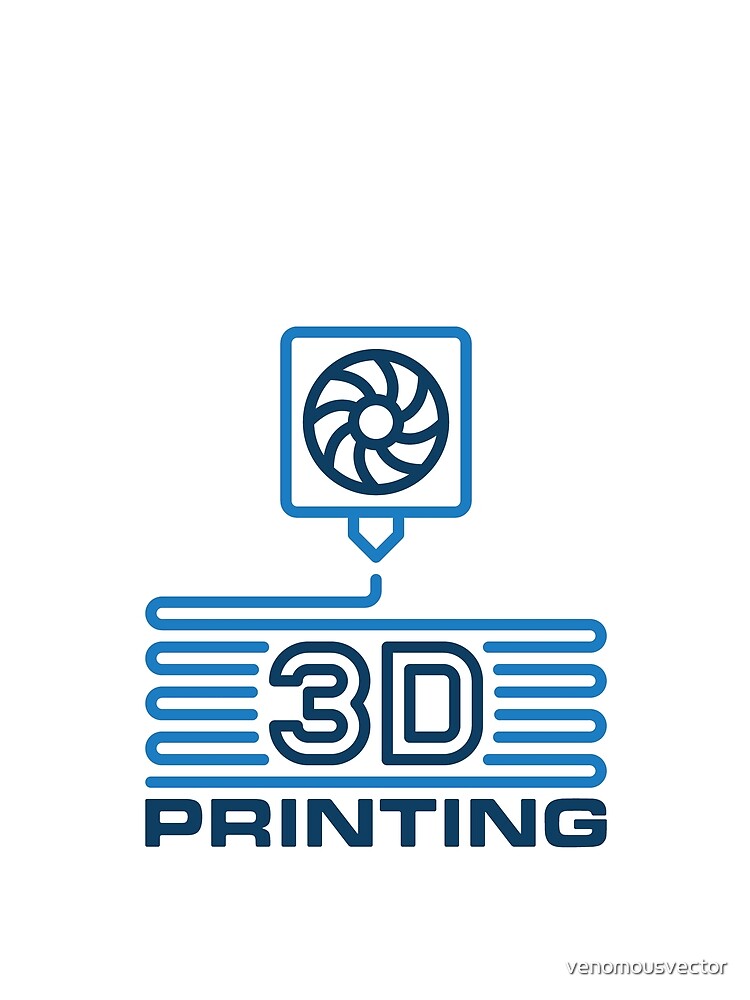 3D Printing Extruder with Nozzle and Filament 3D Printer Design by venomousvector