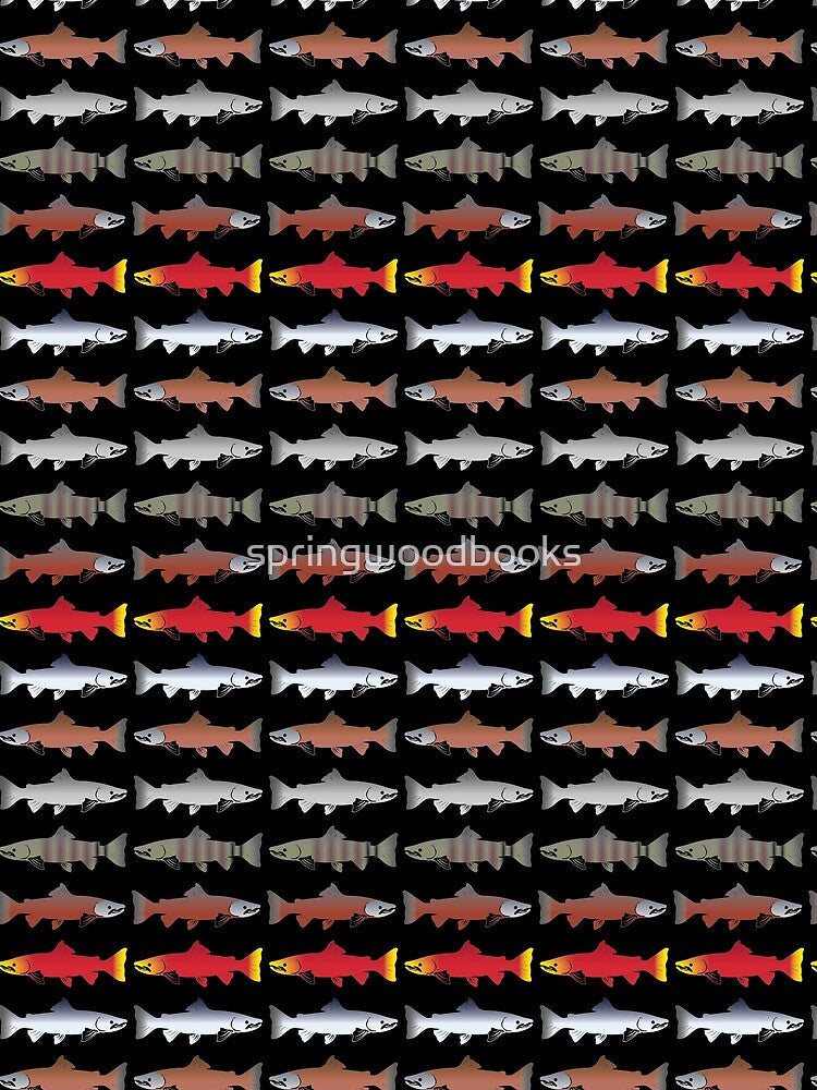 North American Salmon by springwoodbooks Unisex