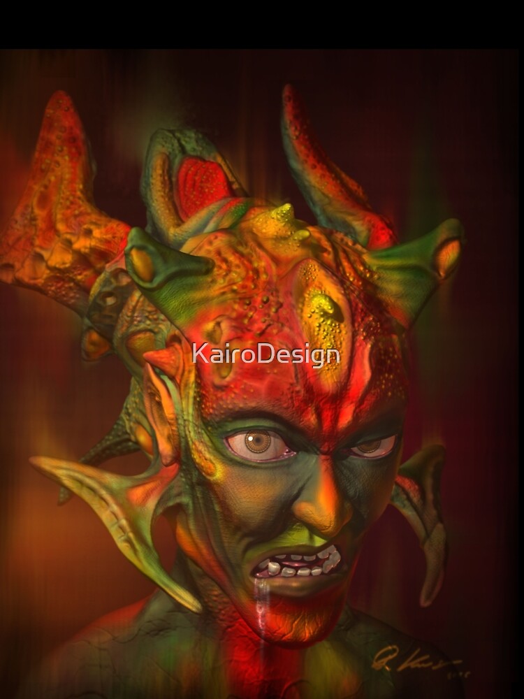 The Evil - Fantasy Alien 3D Illustration - original Version by KairoDesign