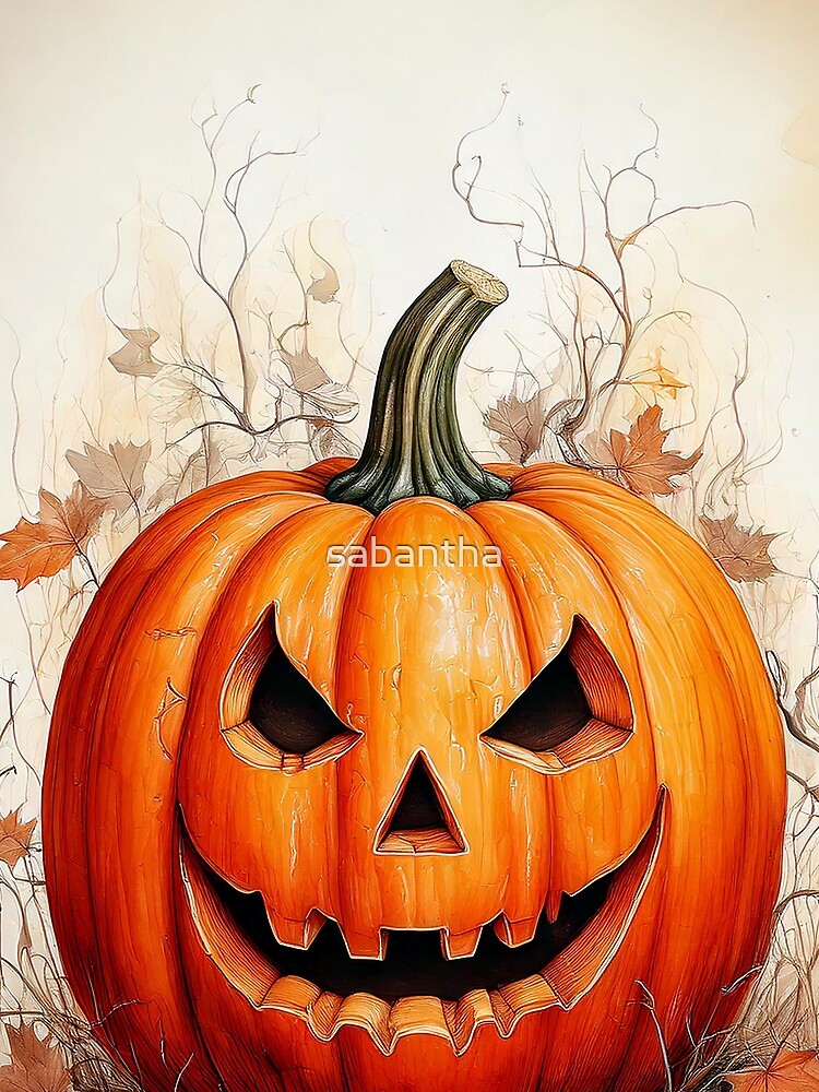 Pumpito - Pumpkin Watercolor (2/16) by sabantha