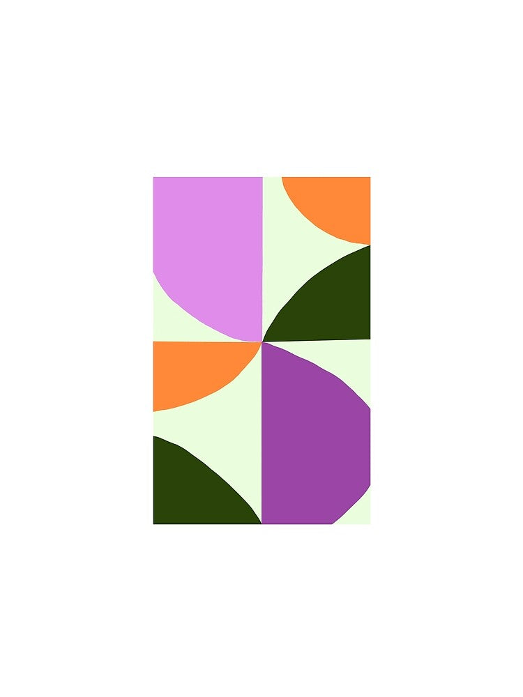 Modern Bauhaus Geometric (purple orange green) by Designs by Sara Felton Unisex