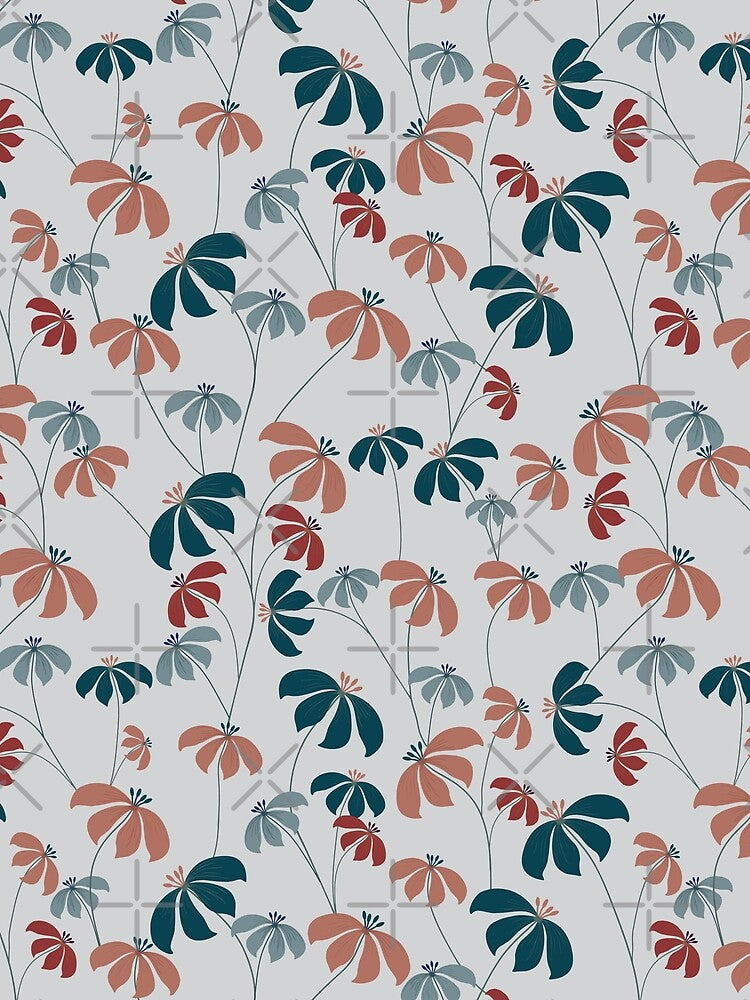 A seamless pattern of rustic flowers by Reshma Rajagopal