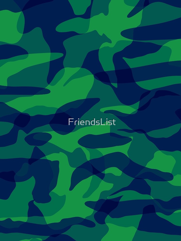 Green Blue Camouflage by FriendsList