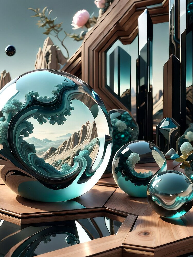 Vaelor - 3D fractal landscape: digital fantasy collage by QiMera