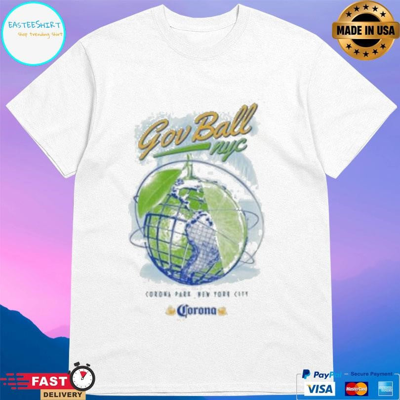 Governors Ball Music Festival Corona X Gov Ball Unisphere Lime Shirt Unisex