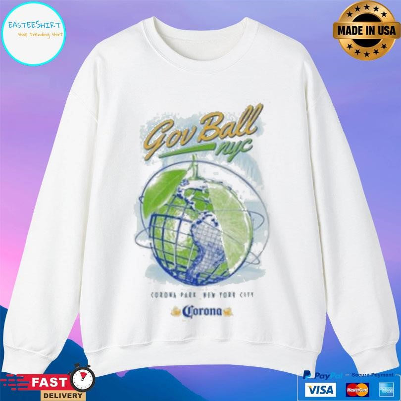 Governors Ball Music Festival Corona X Gov Ball Unisphere Lime Shirt Unisex