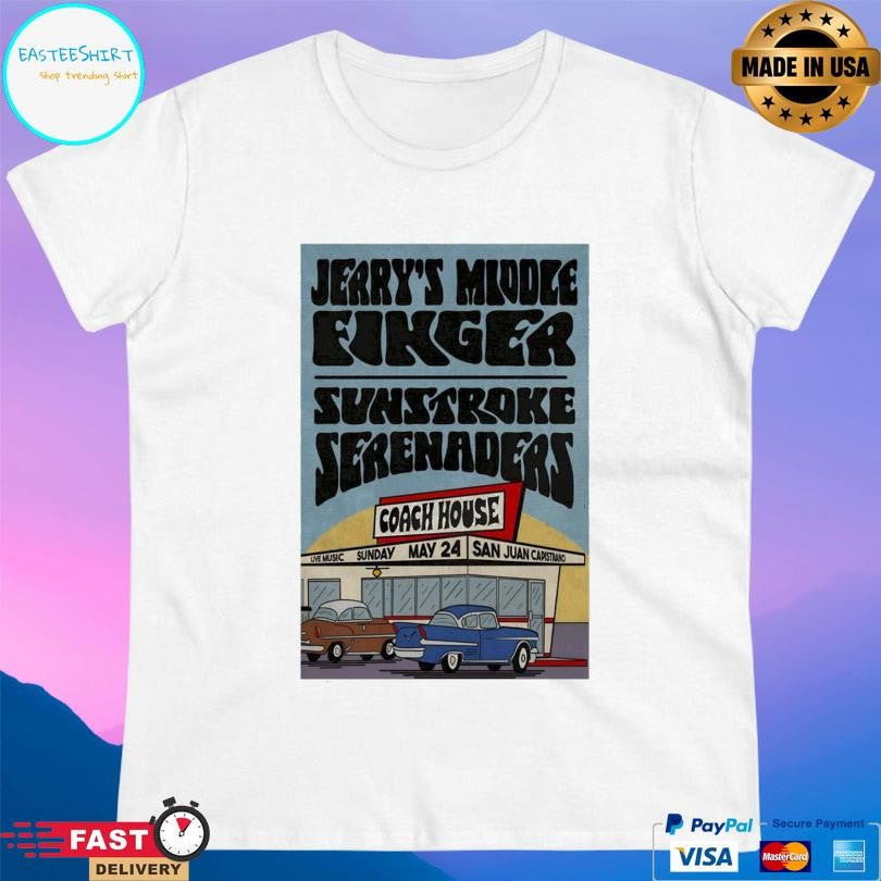 Jerry’s Middle Finger May 24 2026 Tour San Juan Capistrano Shirt Unisex