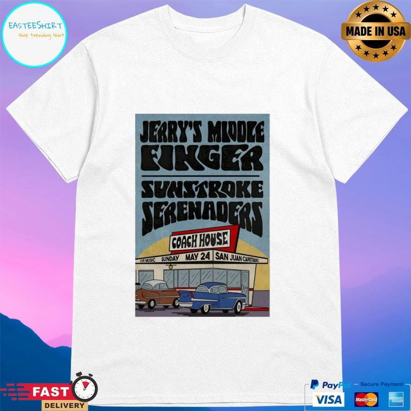 Jerry’s Middle Finger May 24 2026 Tour San Juan Capistrano Shirt Unisex