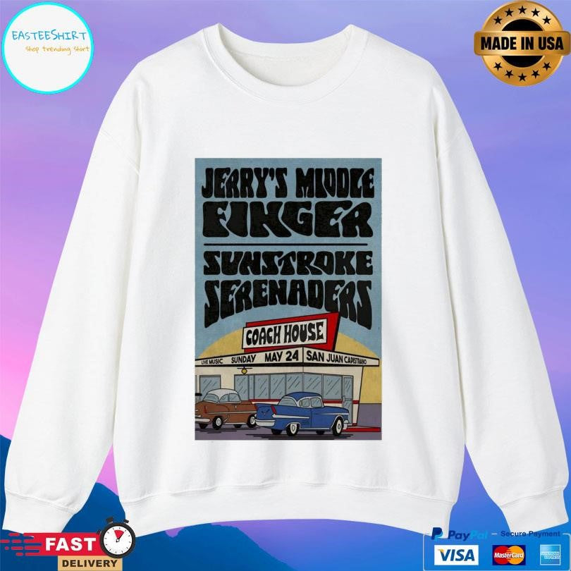 Jerry’s Middle Finger May 24 2026 Tour San Juan Capistrano Shirt Unisex