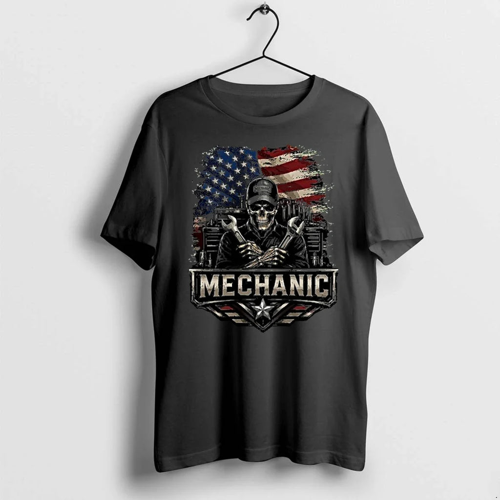 Mechanic Usa Flag 0 Tshirts Sweater Unisex