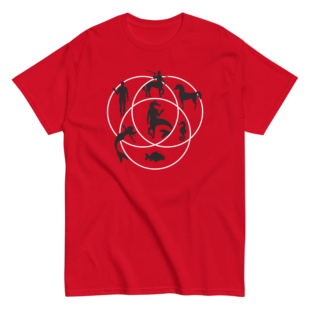 Human Horse Fish Venn Diagram Men's Classic Tee