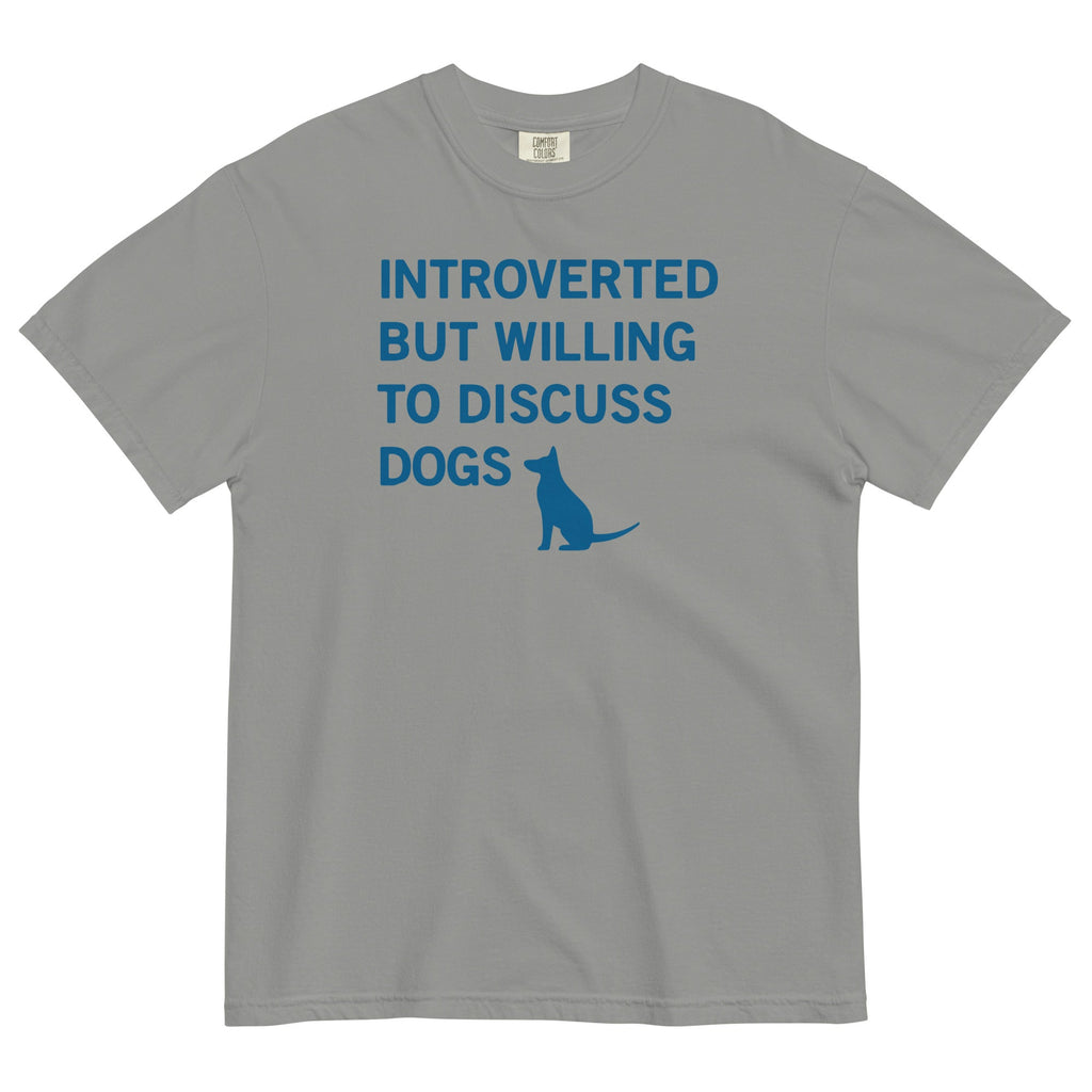 Introverted But Willing To Discuss Dogs Men's Relaxed Fit Tee