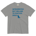 Introverted But Willing To Discuss Dogs Men's Relaxed Fit Tee